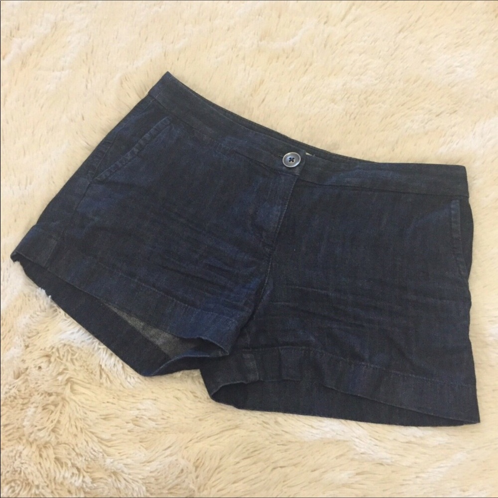 LOFT Chambray Dark Mid Rise Ann Taylor 235990 - 4P